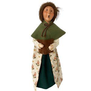 Byers' Choice Colonial Woman with hymnal 1998 Williamsburg Retired 13"